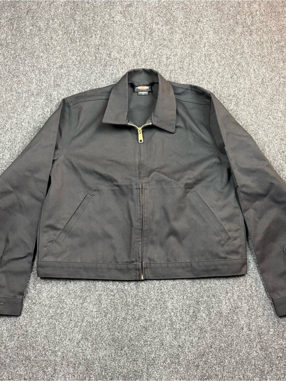 Dickies Unlined Cropped Eisenhower Jacket Black Womens Small